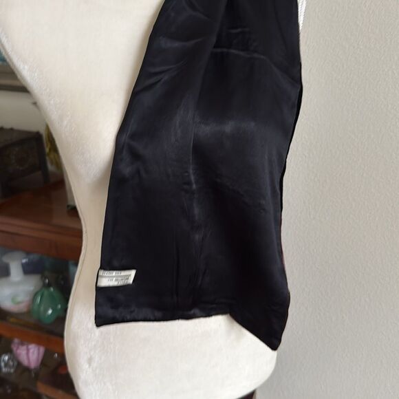 Vintage velvet color block scarf - Picture 4 of 5